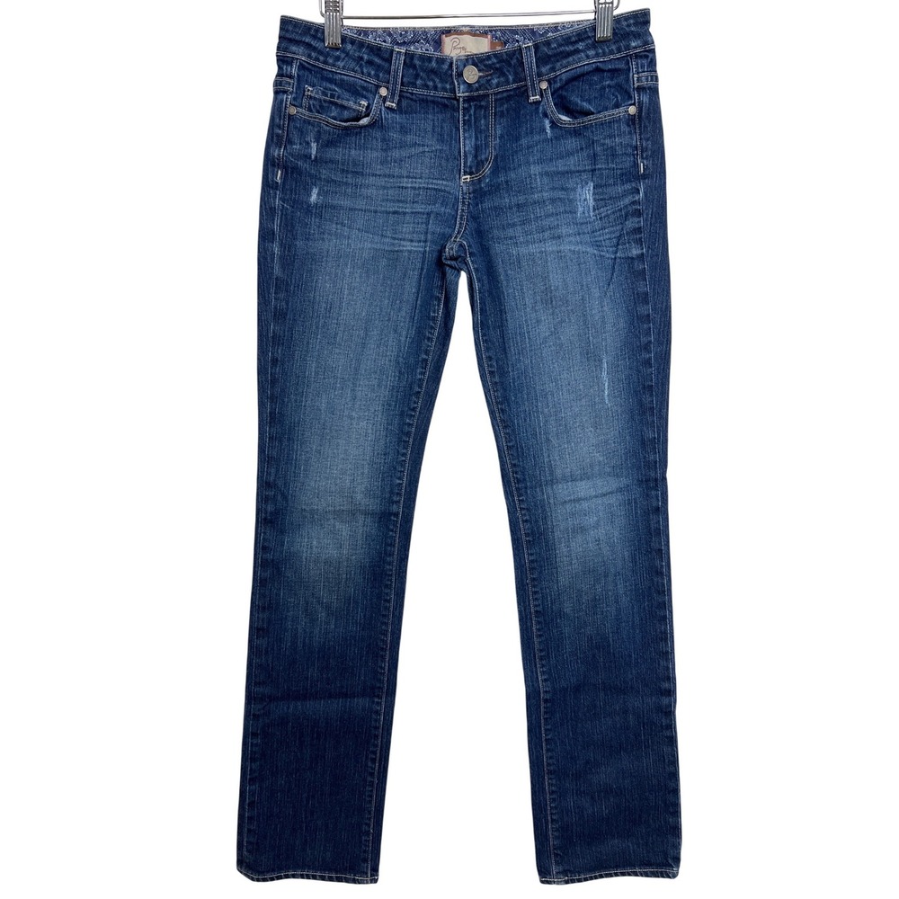 Paige Premium Denim Jimmy Jimmy Straight Leg Jeans Blue Size 25 Distressed G9